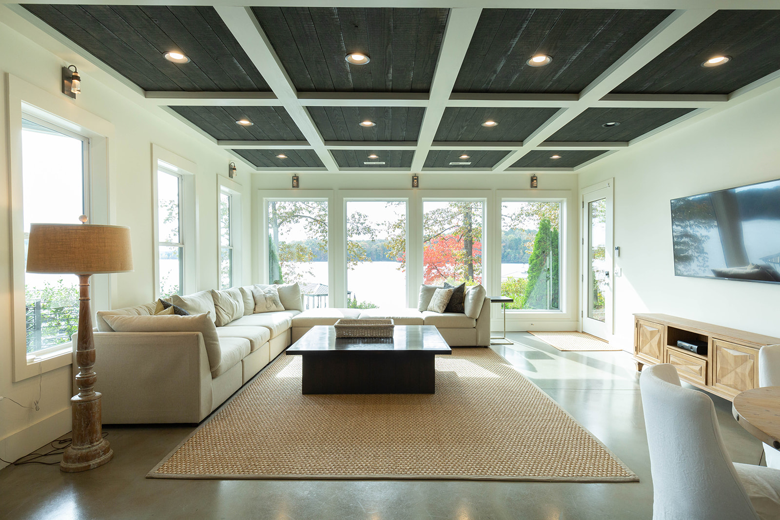 Lower level entertainment room